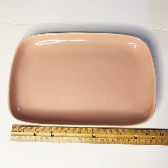 Vintage Winfield of California Pink Beige Pottery Serving Tray - Picture 4 of 5